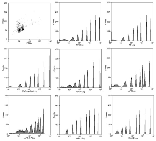Rainbow Calibration Particles（SPIRCP305A5ML）（カテゴリ：分離・精製） 商品情報 コスモ
